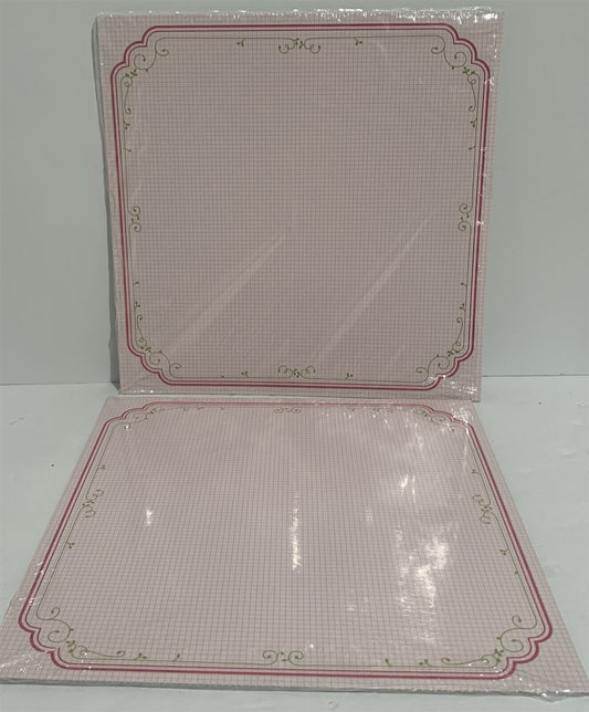 Stampin Up CHEERFUL TREATS DSP Paper Cardstock 12x12 Lot of 2