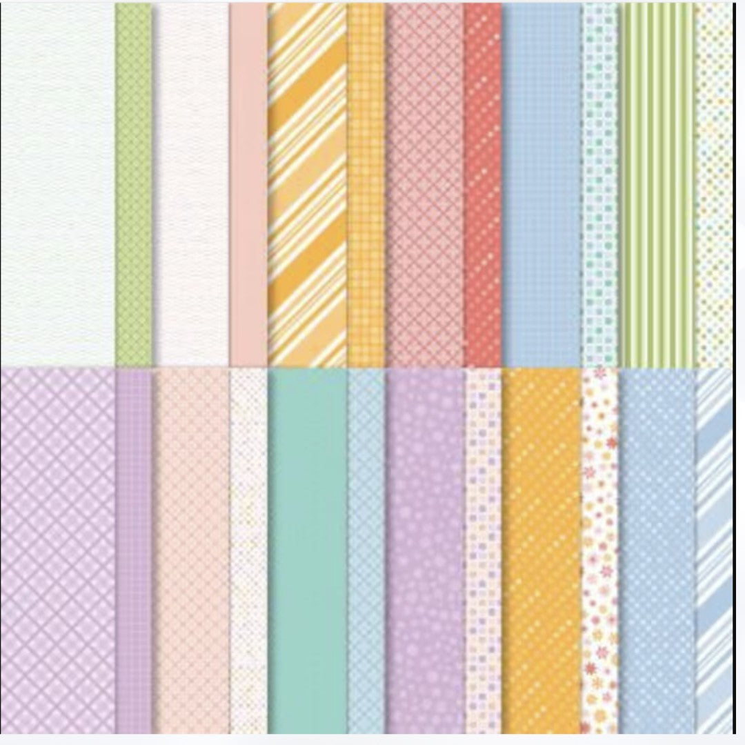 Stampin Up DANDY DESIGNS 12x12 Cardstock DSP Paper 48 Sheets