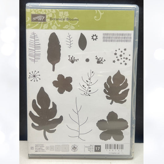 Stampin Up BOTANICAL BLOOMS Flowers Rubber Stamps