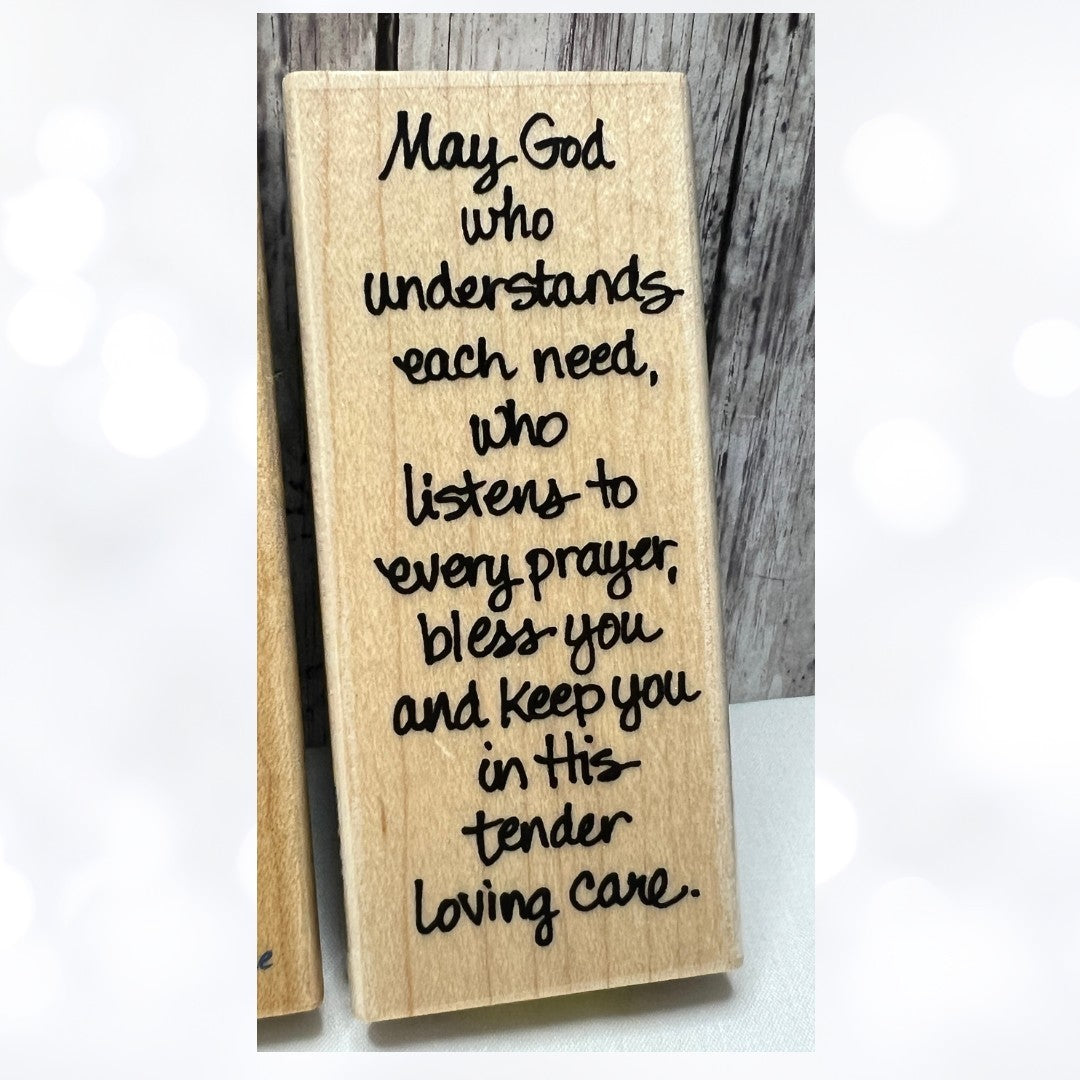 Stampendous BIBLE JOURNALING Verses Religious Greetings Rubber Stamps Lot of 5