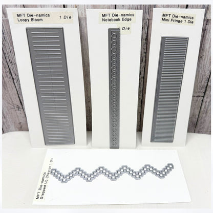 My Favorite Things Die-namics NOTEBOOK Fringe Chevron Dies Lot of 4