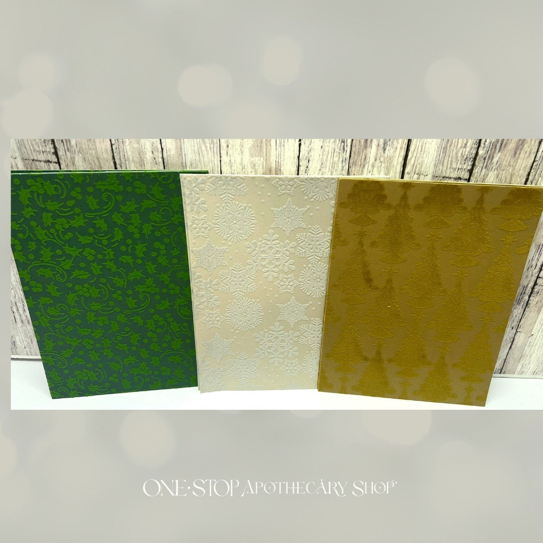 Anna Griffin CHRISTMAS FANCY FLOCKED Card Layers 6x8 Papers 36 Sheets