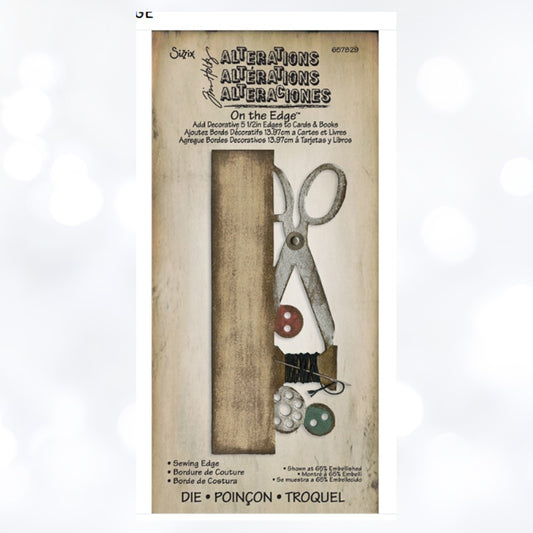 Tim Holtz SEWING EDGE On The Edge Border Die