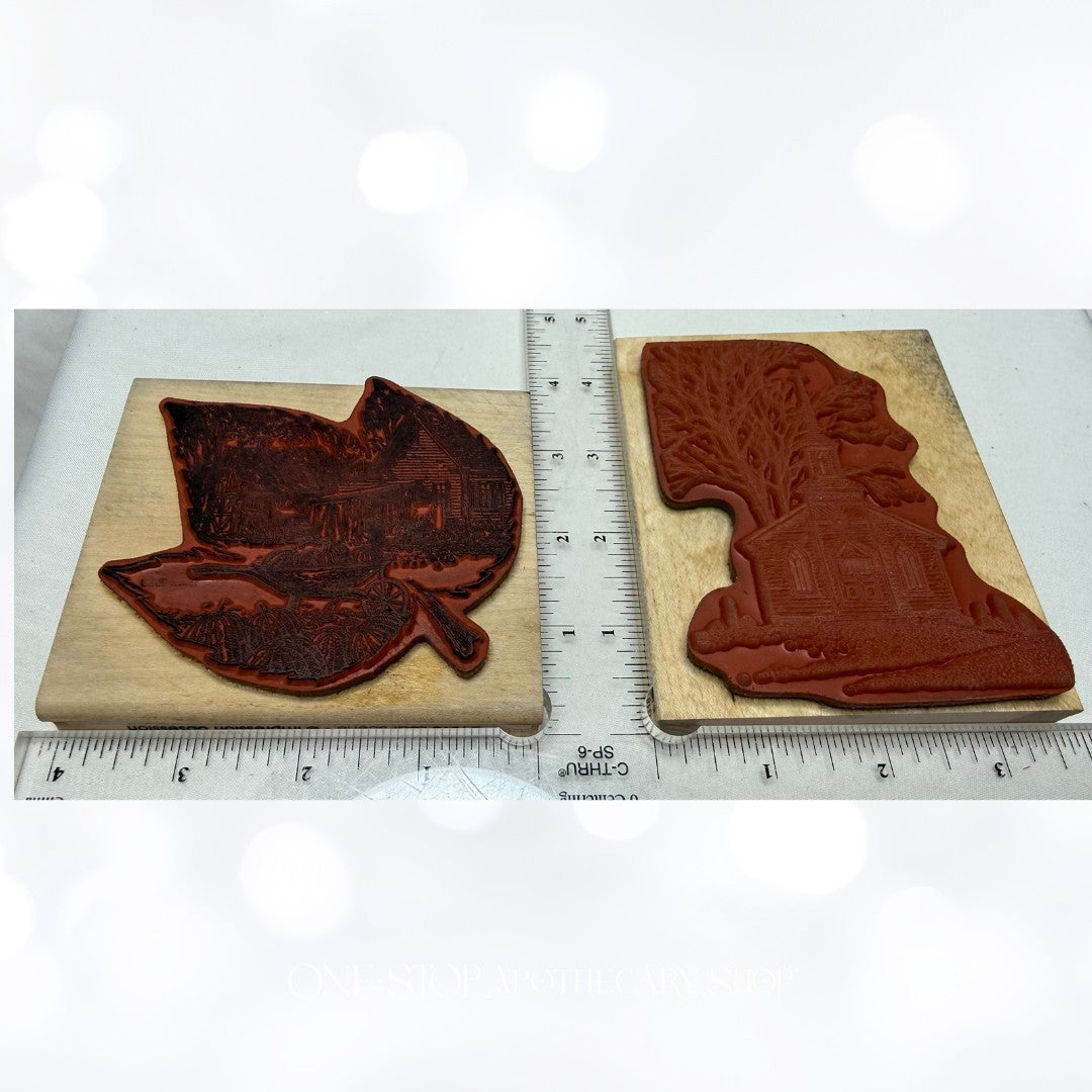 Impression Obsession LIGHTHOUSE Church House Rubber Stamps
