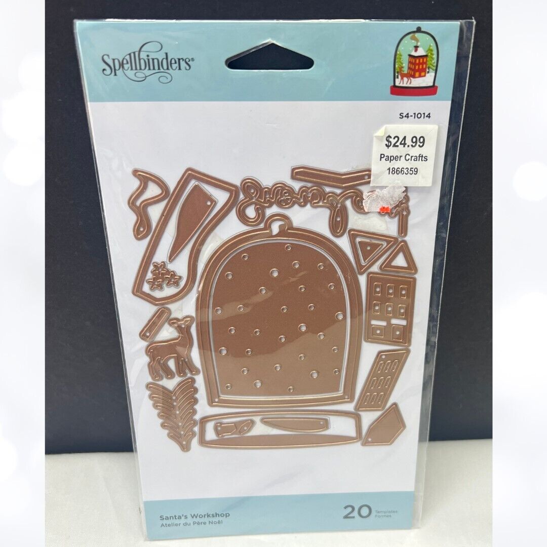 Spellbinders SANTA'S WORKSHOP Snowglobe Christmas Dies