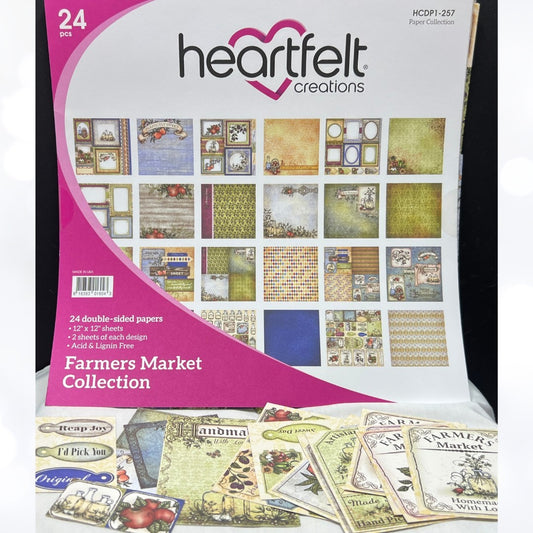 Heartfelt Creations FARMERS MARKET 12x12 Cardstock Paper Collection