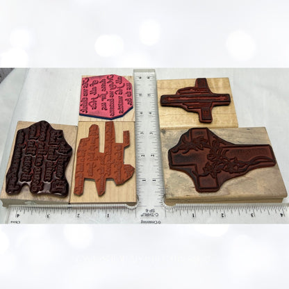 CROSS Jesus Religious Verses Bible Journaling Rubber Stamps