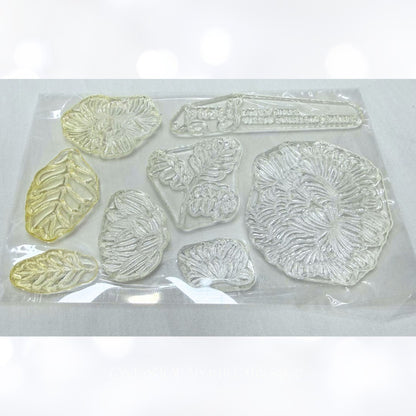 Papertrey Ink IN BLOOM Floral Flowers Rubber Stamps Impression Plate
