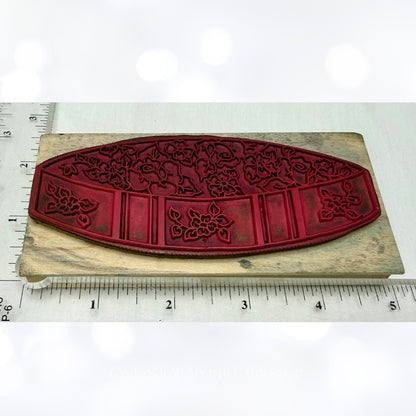 Me & Carrie Lou HAT BOX & Lid Hats Fashion Vintage Rubber Stamps Rare