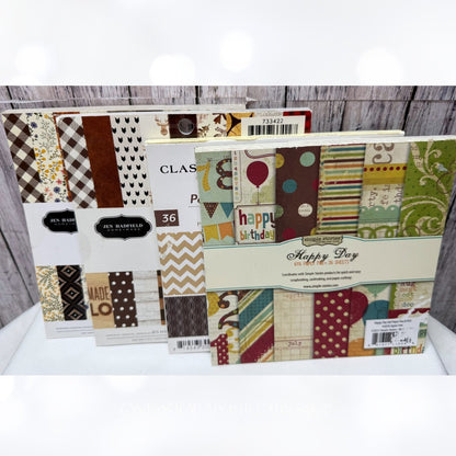 Jen Hadfield Simple Stories 6x6 PAPER PACKS Lot of 4