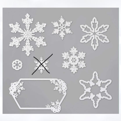 Stampin Up SO MANY SNOWFLAKES Christmas Thinlits Dies AS IS**