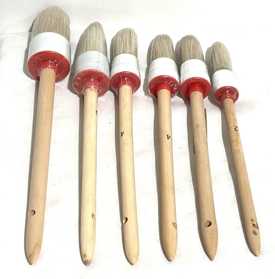 Stampa Rosa TEXTURE BRUSH Stencil Stipple Brushes Lot of 6