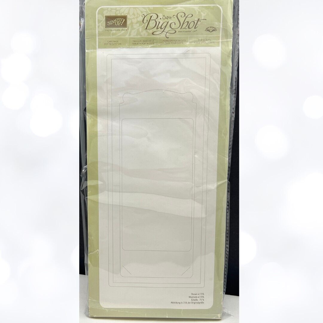 Stampin Up CARD BASE Pop N Cuts Bigz XL Die