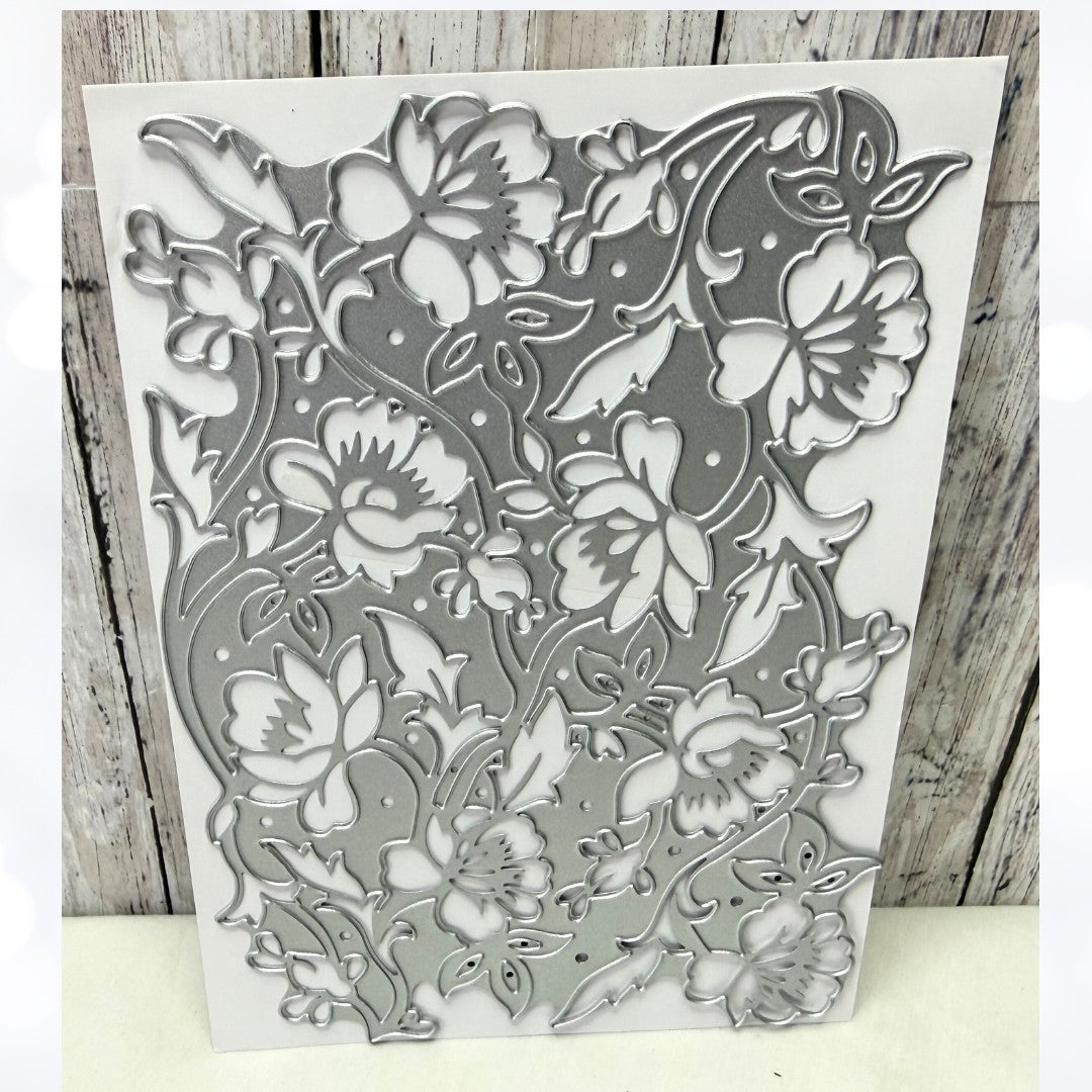 Anna Griffin FLOWER BRAMBLE Floral Background Die