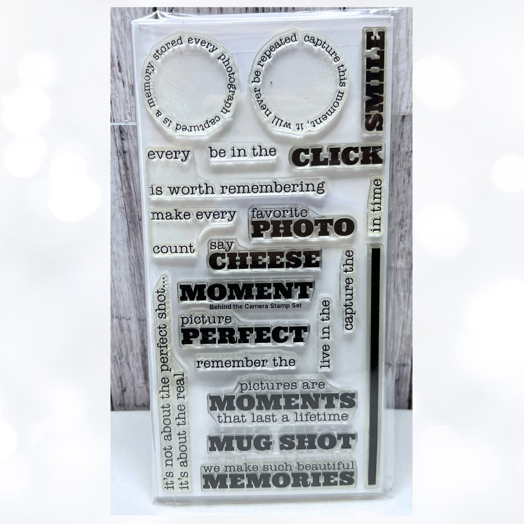 My Favorite Things BEHIND THE CAMERA Photo 4x8 Rubber Stamps