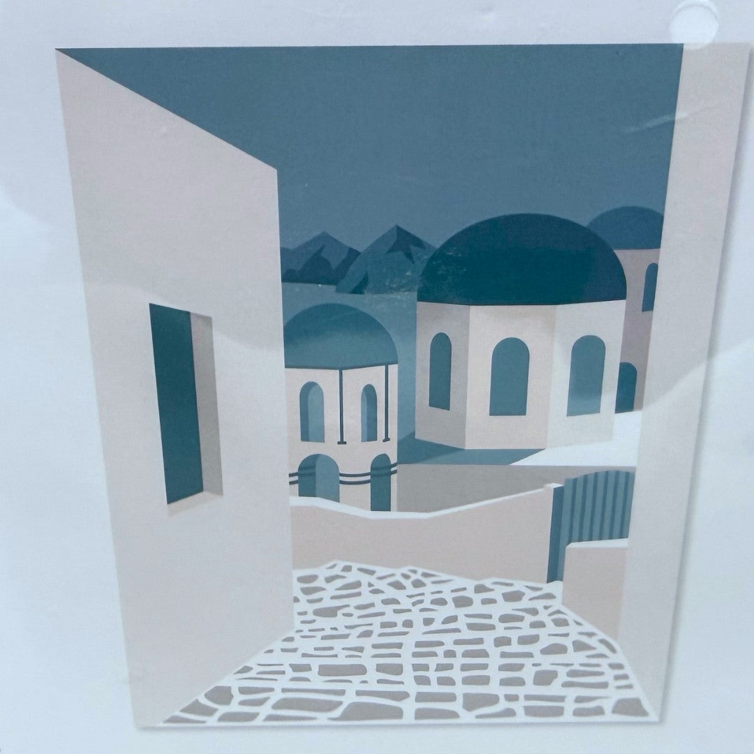 Pinkfresh Studio SANTORINI BLUE Greek Greece Layering Stencil Set Rare