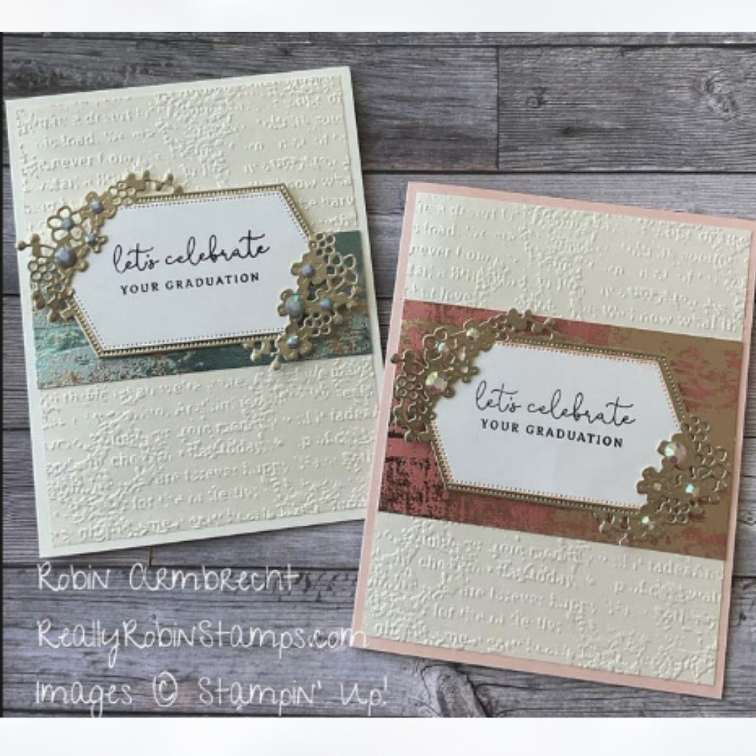 Stampin Up PEARLESCENT 12x12 Specialty DSP Cardstock Paper 6 Sheets