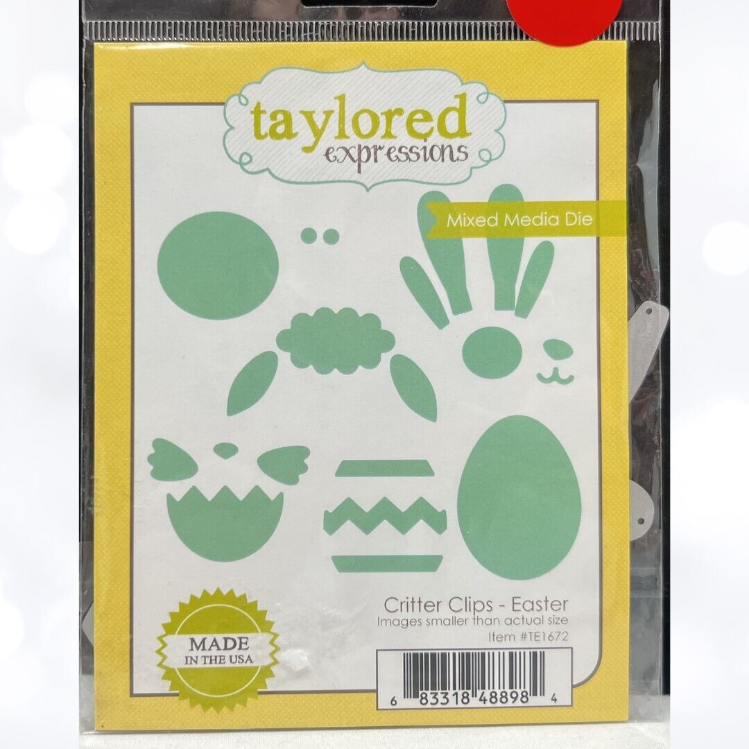Taylored Expressions CRITTER CLIPS EASTER Bunny Chick Eggs Dies