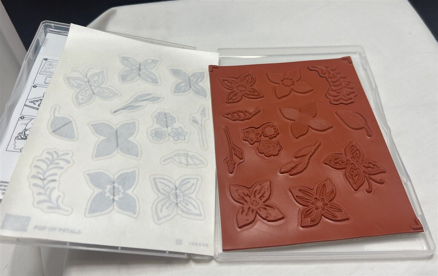 Stampin Up POP OF PETALS Flowers Floral Rubber Stamps