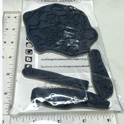 Art Impressions BIRTHDAY Girlfriends Party Girls Perfect Rubber Stamps Lot