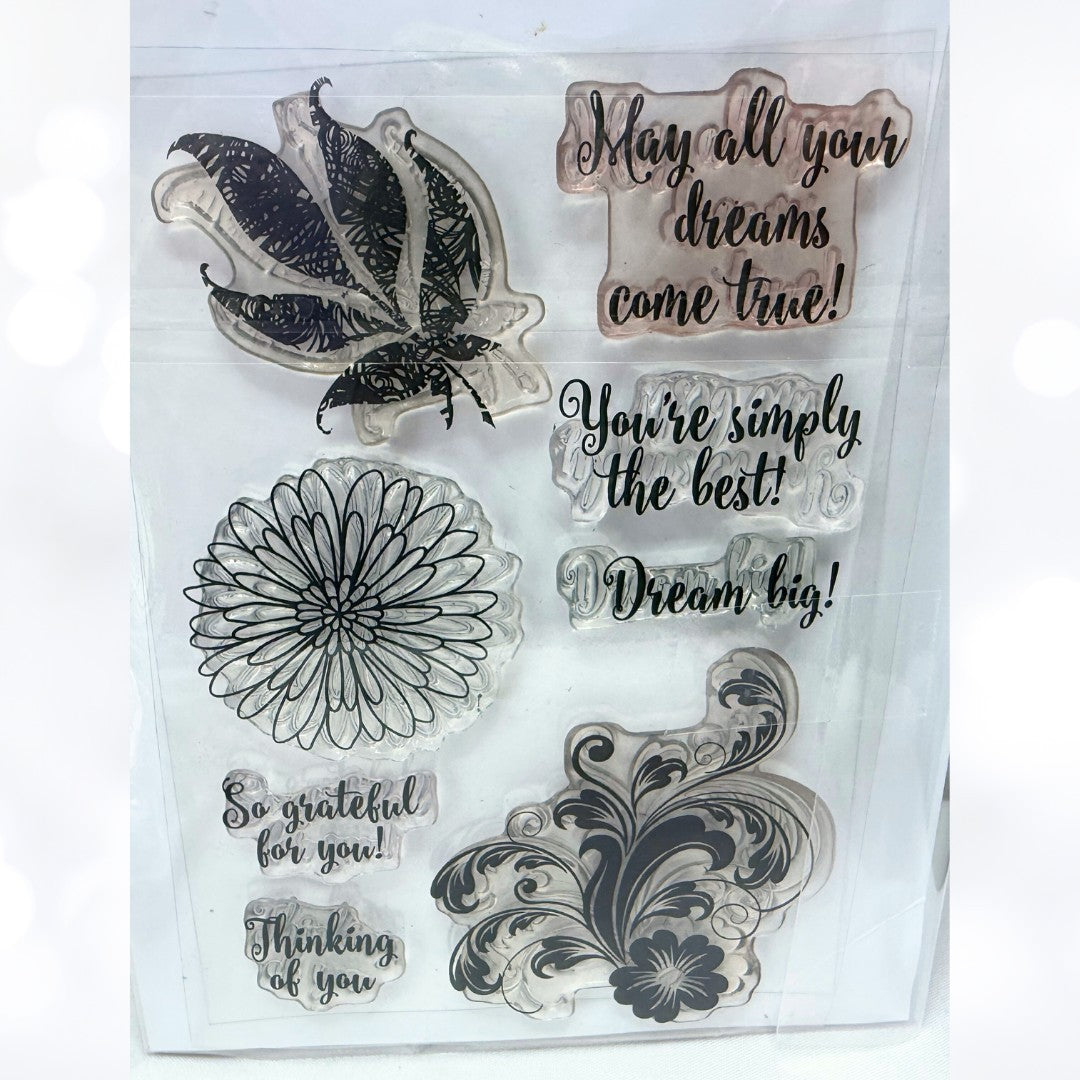 Gina K A YEAR OF FLOWERS Simply the Best Rubber Stamps