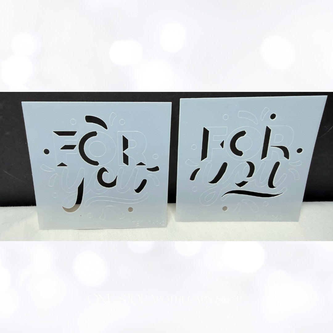 Taylored Expressions Advent Calendar FLOWERS For You Stencils Set Rare