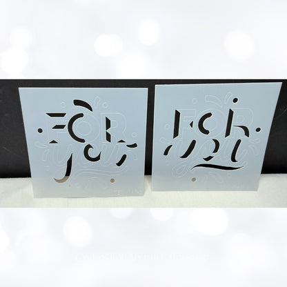 Taylored Expressions Advent Calendar FLOWERS For You Stencils Set Rare