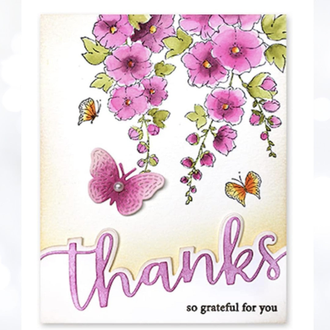 Penny Black LOVE & THANKS Border Edger Dies