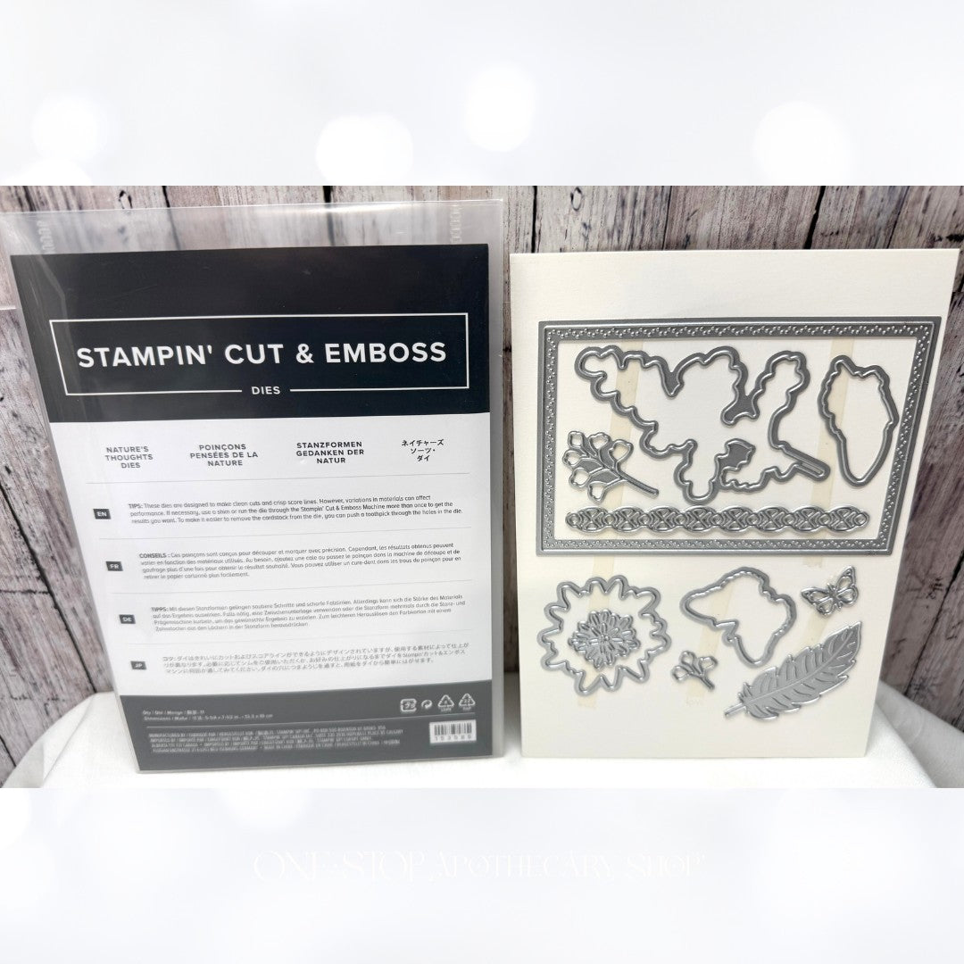 Stampin Up NATURE'S THOUGHTS Dies – One Stop Apothecary Shop