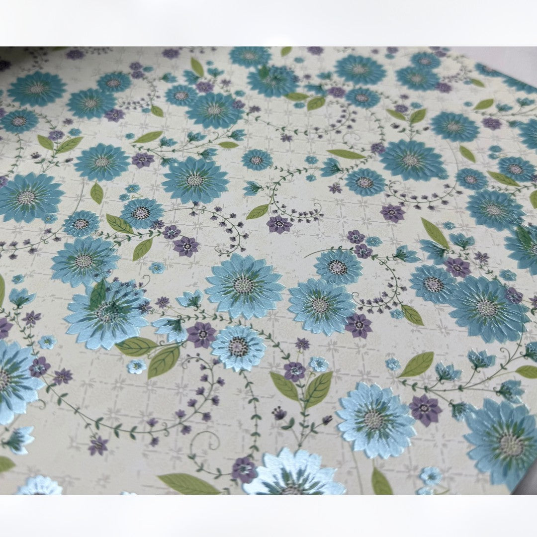 K & Company COTTAGE GARDEN Floral Dreams 12x12 Scrapbook Cardstock Paper Lot