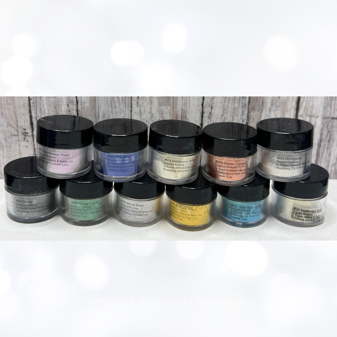 Jacquard PEARL EX Mica Pigment Powder 3gm Lot of 11
