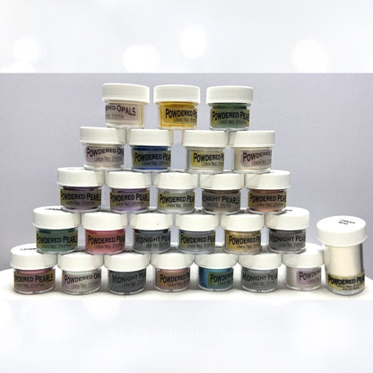 Lemon Tree POWDERED PEARLS Pearl Ex Midnight Pigment Powders 0.25 oz Lot of 26