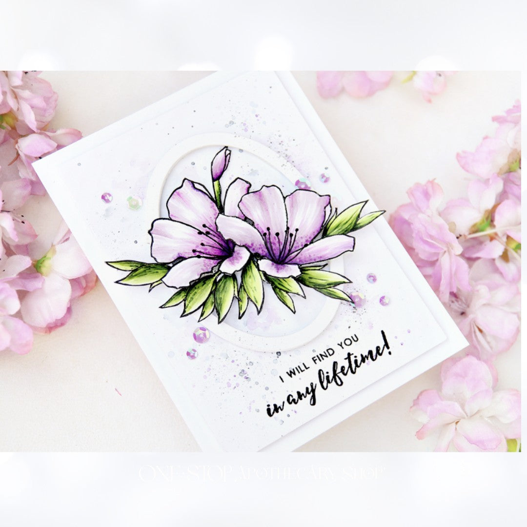 Altenew SPRINGTIME AZALEA Flowers Floral Rubber Stamps Dies
