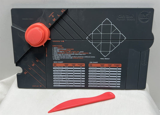 We R Memory Keepers GIFT BOX PUNCH BOARD Favor Treat Boxes Tool