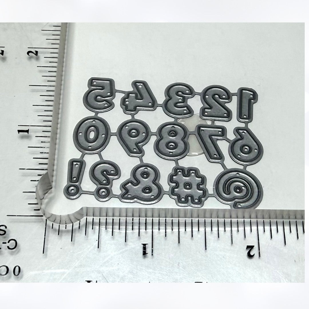 My Favorite Things CAPTION ALPHABET Letters Mini Numbers Dies
