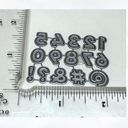 My Favorite Things CAPTION ALPHABET Letters Mini Numbers Dies