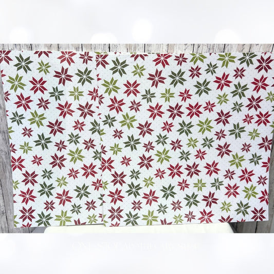 Stampin Up MERRY MOMENTS Christmas 12x12 Cardstock DSP Paper 24 Sheets