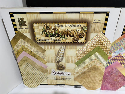 Provo Craft PATHWAYS Americana Heartland Romance Scrapbook 12x12 Paper Packs
