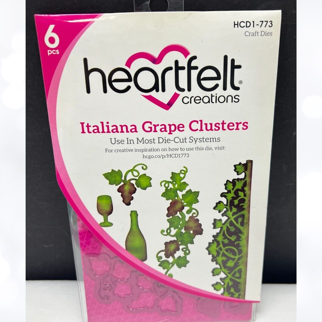 Heartfelt Creations ITALIANA GRAPE CLUSTERS Italy HCD1-773 Dies