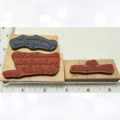 Funny Cooking Beach Humor Wood Rubber Stamps Lot of 7