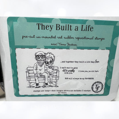 Unity Stamps BIRTHDAY Anniversary Old People Funny Rubber Stamps
