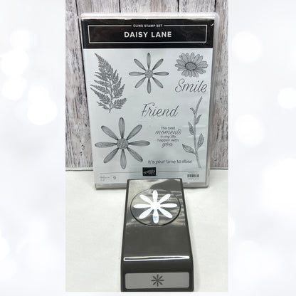 Stampin Up DAISY LANE Daisies Flowers Rubber Stamps Punch
