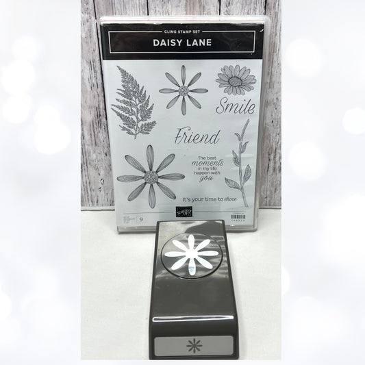 Stampin Up DAISY LANE Daisies Flowers Rubber Stamps Punch