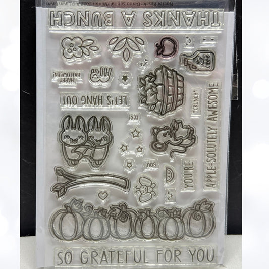 Lawn Fawn DEMO SET Fall Winter Halloween Autumn 2022 Rubber Stamps