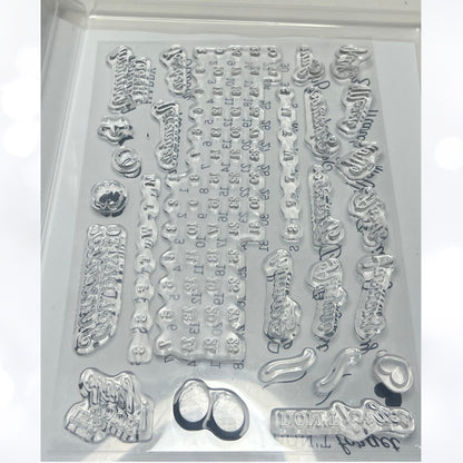 Stampin Up DAYS TO REMEMBER Planner Calender Rubber Stamps
