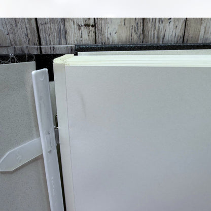 Creative Memories SPIRAL ALBUM Black Silver 12x12 Flex Hinge 41 White Pages