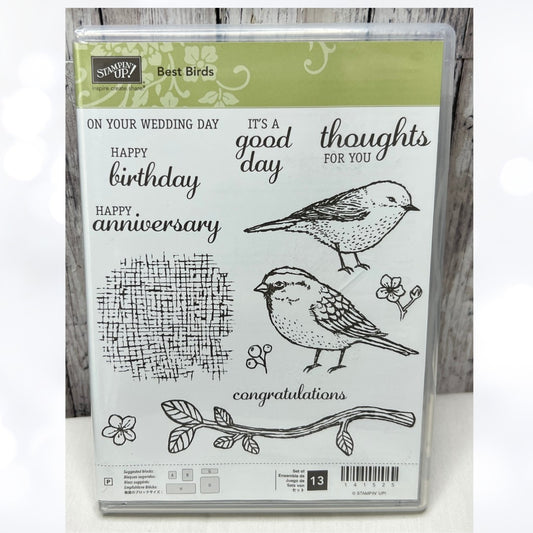 Stampin Up BEST BIRDS Rubber Stamps
