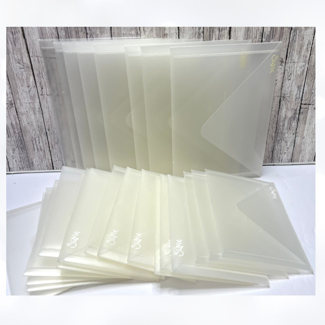 Sizzix Plastic STORAGE ENVELOPES Dies Lot of 25