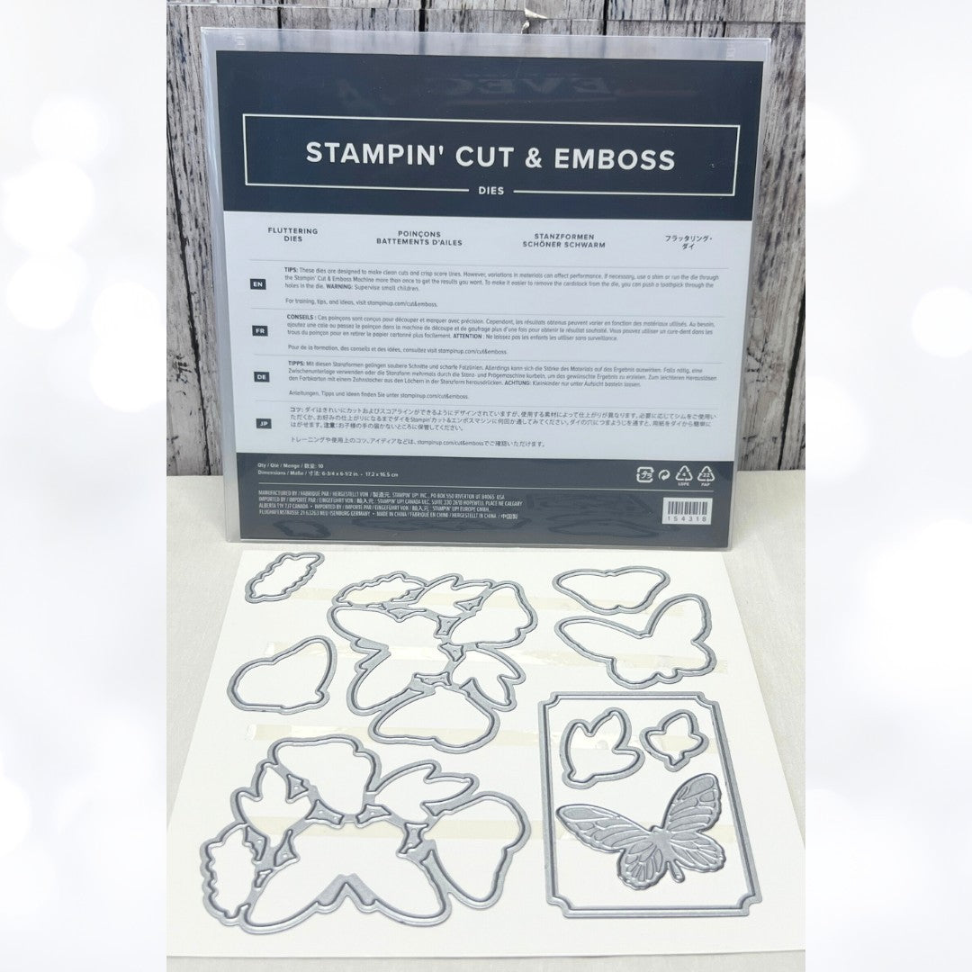 Stampin Up FLUTTERING Butterfly Dies