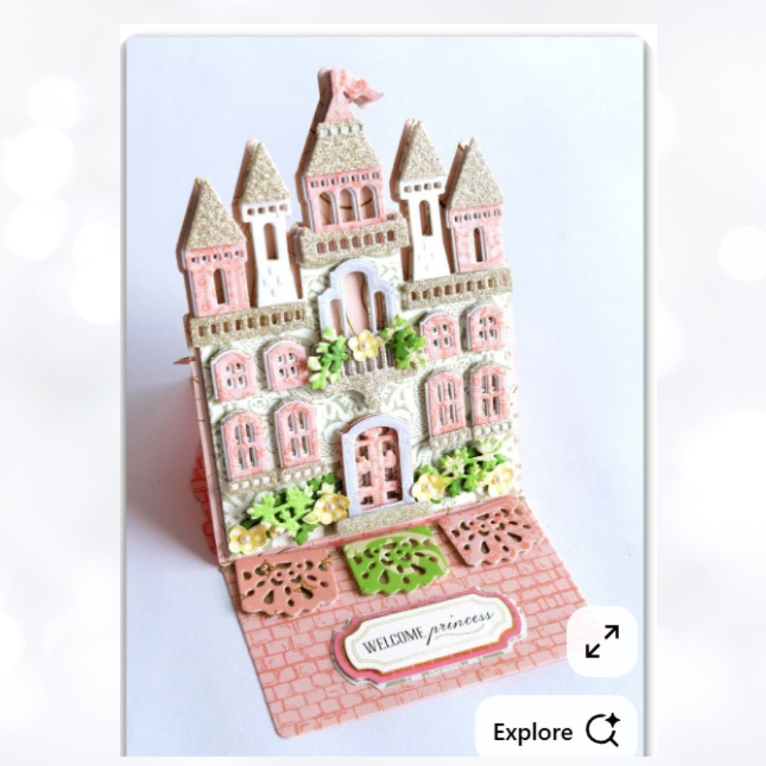 Anna Griffin CASTLE EASEL Fairy Tale Princess Dies